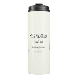 Best Teacher Ever Winter Penguin Design Thermosbeker