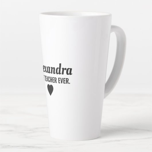 Best Teacher Latte Mok (Rechterhoek)