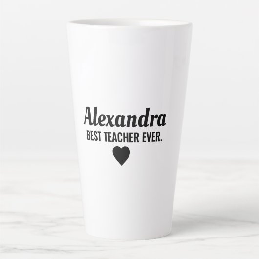 Best Teacher Latte Mok (Voorkant)