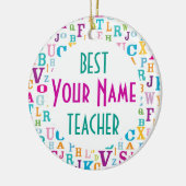 Best Teacher Personalized Apprecient Ornament (Links)
