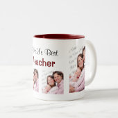 Best Teacher Photo Mok PInk (Voorkant rechts)