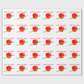 Best Teacher Wrapping Paper ter wereld Cadeaupapier (Vlak)