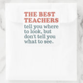 BEST TEACHERS aangepaste kleur stickers (Tas)