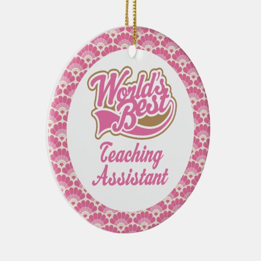 Best Teaching Assistant Gift Ornament ter wereld (Rechts)