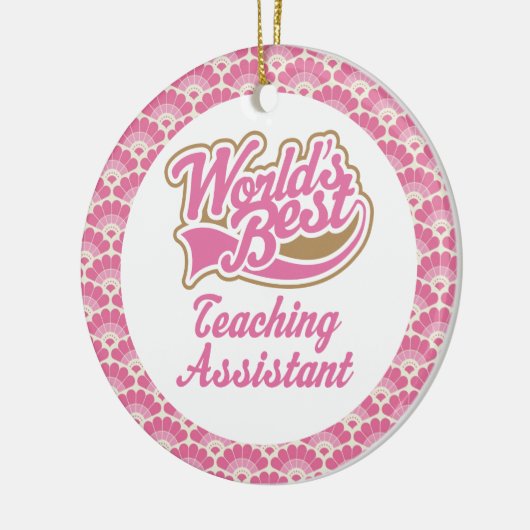 Best Teaching Assistant Gift Ornament ter wereld (Links)