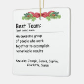 Best Team Definition Custom Photo Keramisch Ornament (Links)