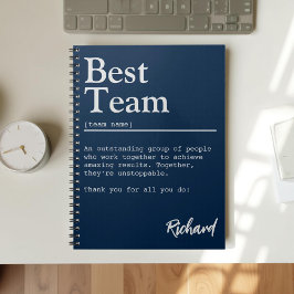Best Team Definition Employee Appreciation Custom Notitieboek
