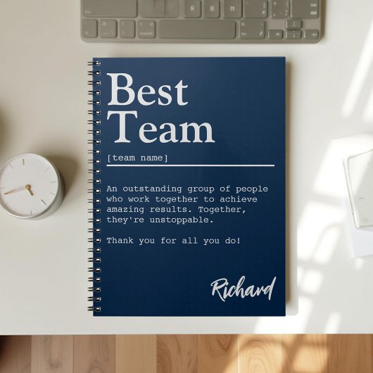 Best Team Definition Employee Appreciation Custom Notitieboek