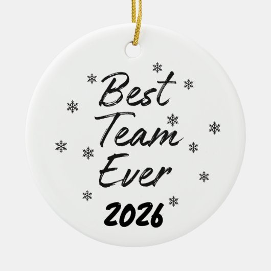 Best Team Ever Coworker  Keramisch Ornament (Voorkant)