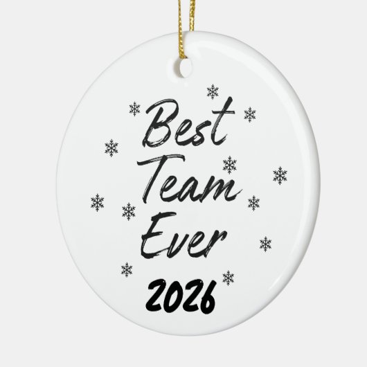 Best Team Ever Coworker  Keramisch Ornament (Links)