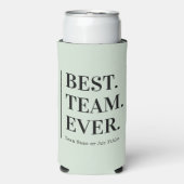 Best Team Ever Employee Appreciation Gift  Seltzer Blikjeskoeler (Seltzer Voorkant)