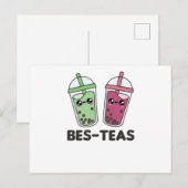 Best-Teas - Bubble Tea Kawaii Boba Tea Love Briefkaart (Voorkant / Achterkant)