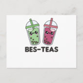 Best-Teas - Bubble Tea Kawaii Boba Tea Love Briefkaart (Voorkant)