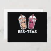 Best-Teas - Bubble Tea Kawaii Boba Tea Love Briefkaart (Voorkant / Achterkant)