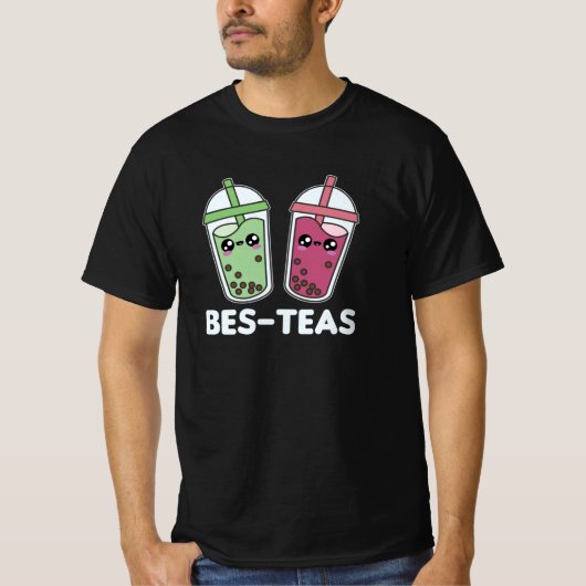 Best-Teas - Bubble Tea Kawaii Boba Tea Love T-shirt (Voorkant)