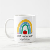 Best Techer Ever Personalized Teacher Gift Koffiemok (Links)