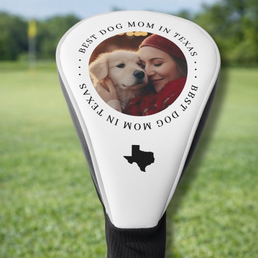 Best Texas Dog Mom Personalized Photo Golfheadcover