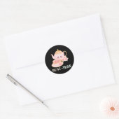 Best-thee thee liefhebbers ronde sticker (Envelop)
