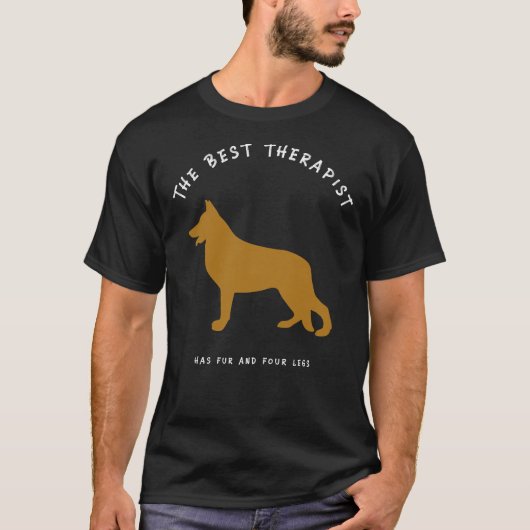 Best Therapist Items in variëteit van Duitse herde T-shirt (Voorkant)