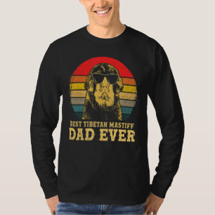 Best Tibetan Mastiff Dad Ever Dog Retro  T-shirt