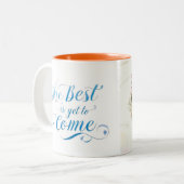 Best time coffe Mug Tweekleurige Koffiemok (Voorkant links)