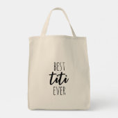 Best Titi Ever Spain Auntie Cute Spanglish Tote Bag (Achterkant)