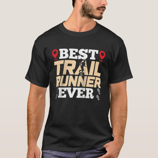 Best Trail Runner Ever Trails Run Running Raglan B T-shirt (Voorkant)