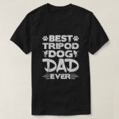 Best Tripod Dog Pap Ooit Amber Drie Legged Dog T-shirt (Design voorkant)