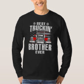 Best Truckin' BROTHER Ever USA Flag Father's Day   T-shirt (Voorkant)