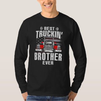 Best Truckin' BROTHER Ever USA Flag Father's Day T-shirt