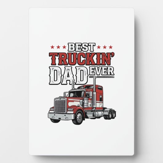 Best Truckin Dad Ever Vintage Truck Shirt Design_1 Fotoplaat (voorkant)