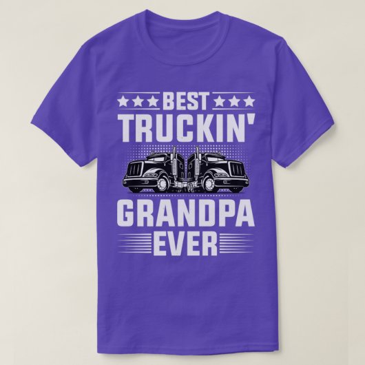 Best Truckin Grandpa Ever T-shirt (Design voorkant)
