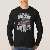 Best Truckin' MOTHER Ever USA Flag Father's Day   T-shirt (Voorkant)