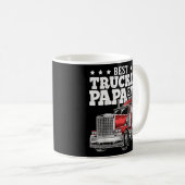 Best Truckin Papa Ever Big Rig Trucker Vader's Da Koffiemok (Voorkant rechts)