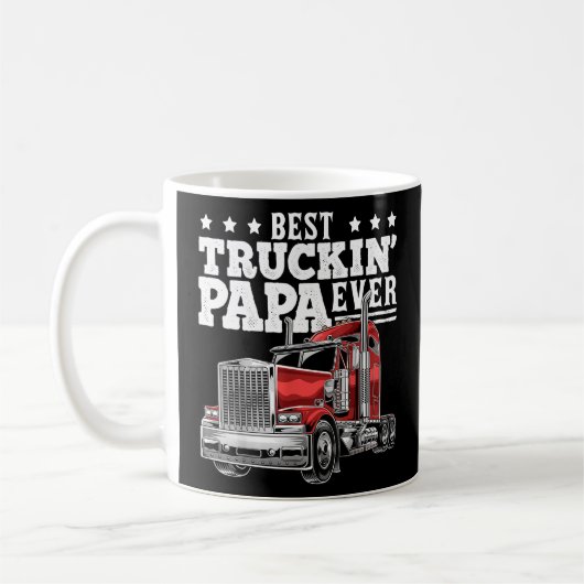 Best Truckin Papa Ever Big Rig Trucker Vader's Da Koffiemok (Links)