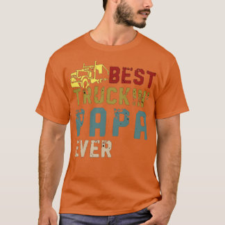 Best Truckin Papa Ever Gift op vaderdag T-shirt