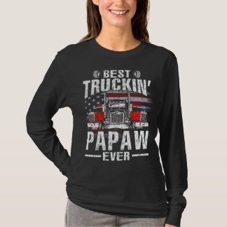 Best Truckin' PAPAW ooit Vlag T-Shirt Vader van de