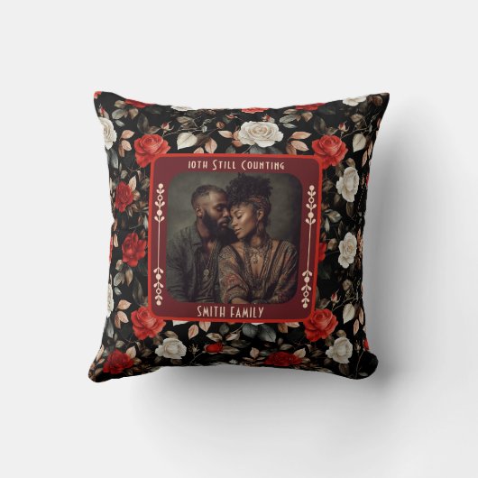 Best True Love 15Th Anniversary Throw Pillow  Kussen (Achterkant)