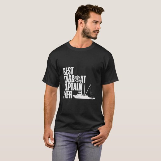 Best Tugboat Captain Ever Awesome Tugging Expert T T-shirt (Voorkant volledig)