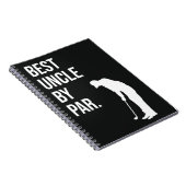 Best Uncle beroemd gemaakt door Par Black and Whit Notitieboek (Rechterzijde)