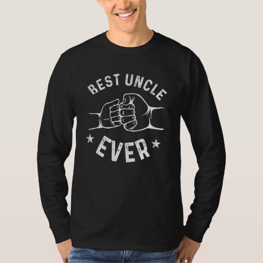 Best Uncle Ever Fist Bump  Uncle Fathers Day Tees  (Voorkant)
