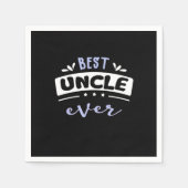 Best Uncle Ever Gift Idea Servet (Voorkant)