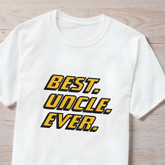 Best Uncle Ever Modern Racing T-shirt