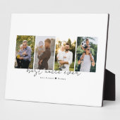 Best Uncle Ever Modern Script 4 Photos Collage Fotoplaat (Zijkant)