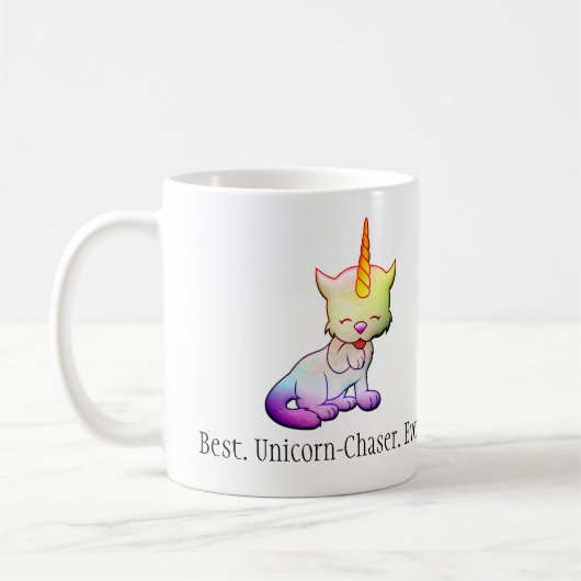 Best Unicorn Chaser Ever Cat Unicorn Koffiemok (Links)