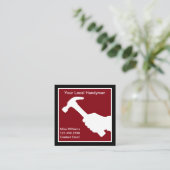 Best Unique Handyman Business Cards Design Vierkante Visitekaartje (Staand voorkant)