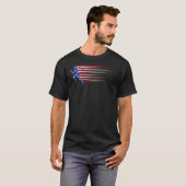 Best US American Flag Track and Field Team Mannen  T-shirt (Voorkant volledig)