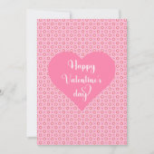 Best Valentine’s Card Pink Hearts Romantic Design Feestdagenkaart (Voorkant)