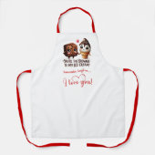 Best Valentine’s Gift Funny Food Apron Custom Name Schort (Voorkant)