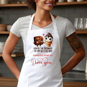 Best Valentine’s Gift Funny Food Apron Custom Name Schort